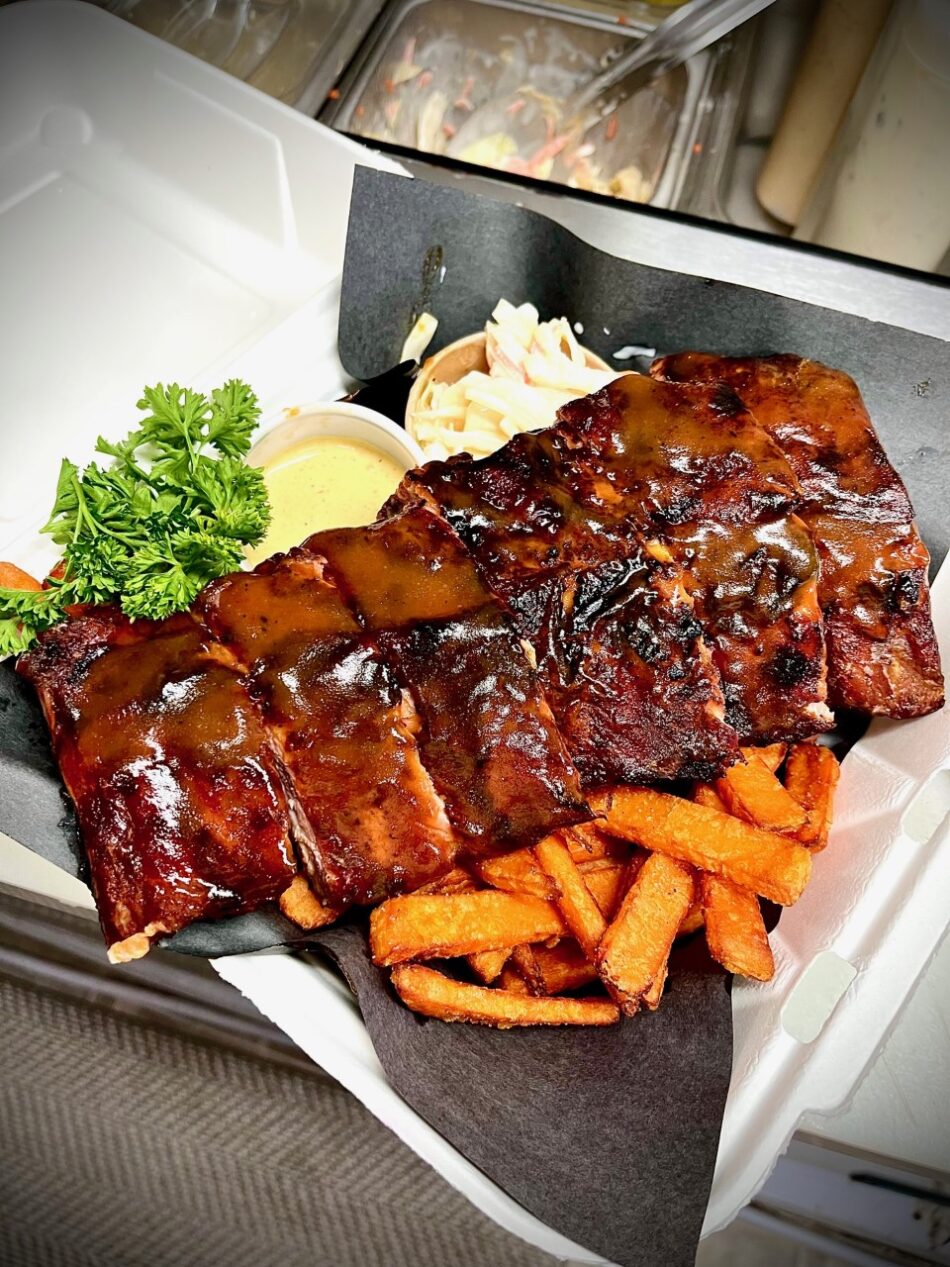 BBQ Ribs and fries