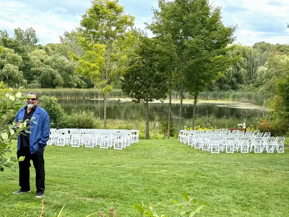 Outdoor Seating for Wedding Ceremony